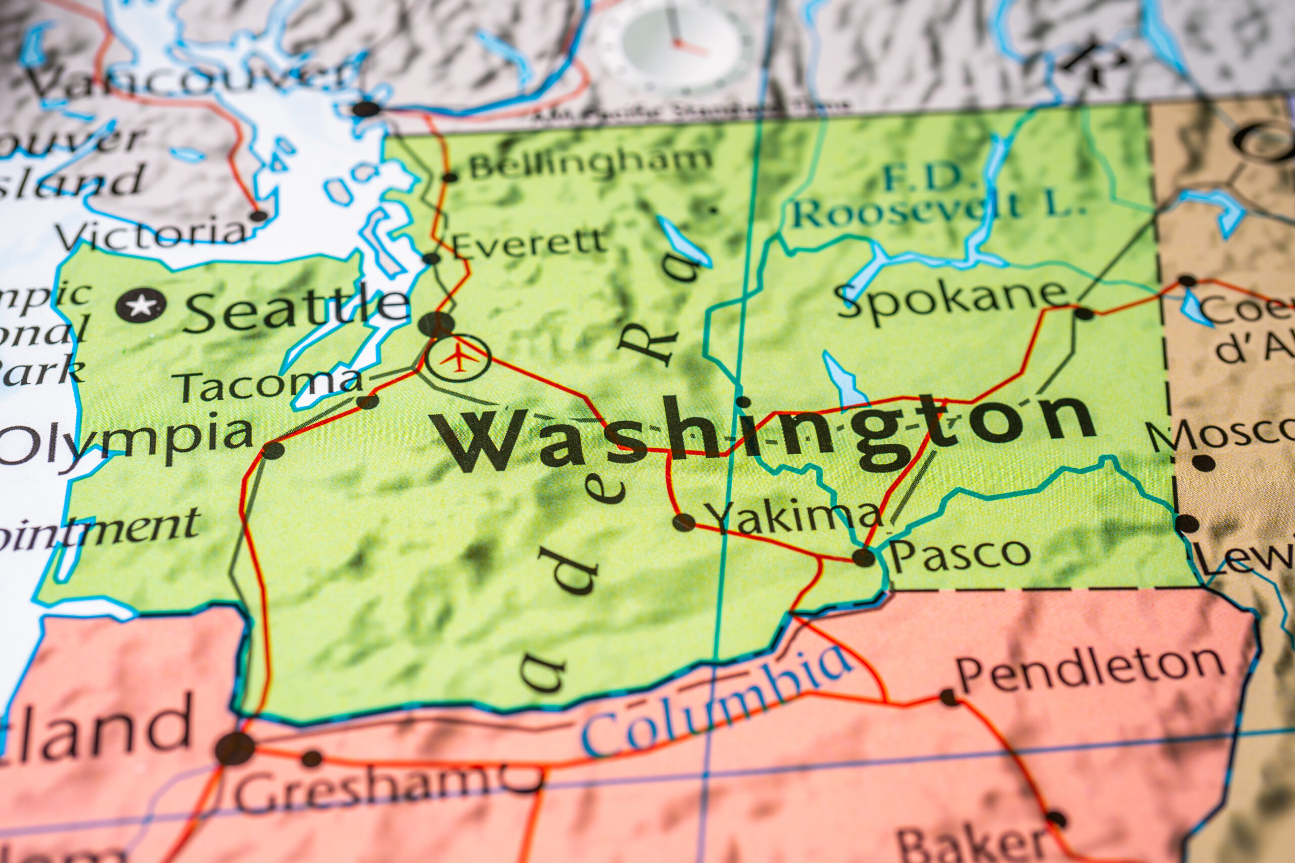 Washington,On,The,Usa,Map